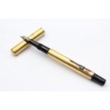 Vintage WATERMAN Ideal Rolled Gold FOUNTAIN PEN w/ 14ct Gold Nib WRITING , Vintage WATERMAN Ideal