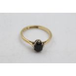 18ct gold sapphire ring (2.6g) Size O