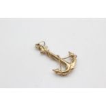 9ct gold rope wrapped anchor pendant (0.9g)