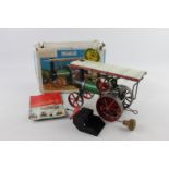 Vintage MAMOD Steam Tractor w/ Burner & Steering Rod in Original Box Item is in vintage condition