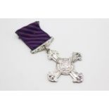 Mounted WW2 R.A.F Distinguished Flying Cross - Dated 1940 Diameter - 6cm In vintage condition