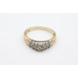 10ct gold diamond dress ring (3g) Size O