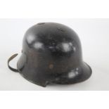 WW1 GERMAN Police / Fireman's Helmet In antique condition Signs of use & age Please see photographs