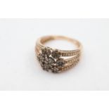 14ct gold diamond dress ring (3.6g) Size O