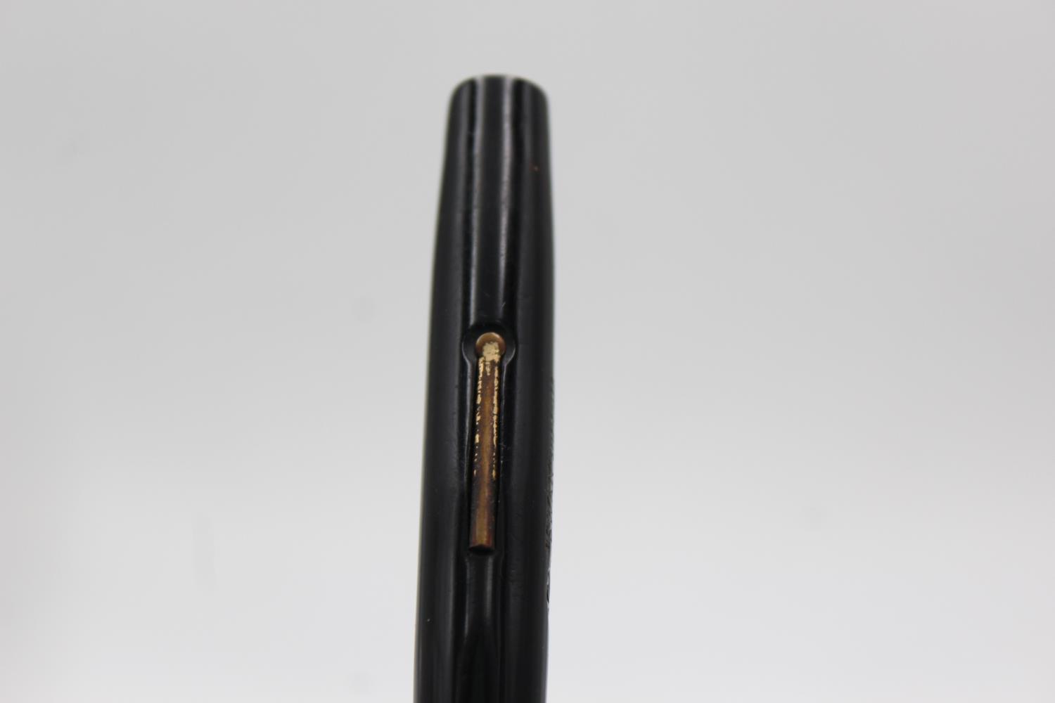 Vintage MABIE TODD Swan Self Filler Black FOUNTAIN PEN w/ 14ct Gold Nib WRITING Vintage MABIE TODD - Image 3 of 5