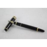 MONTBLANC Meisterstuck Black FOUNTAIN PEN w/ 14ct Gold Nib WRITING KP1002930 Dip Tested & WRITING In