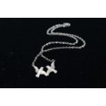 Sterling Silver Ola Gorie Love Birds Necklace (8g)