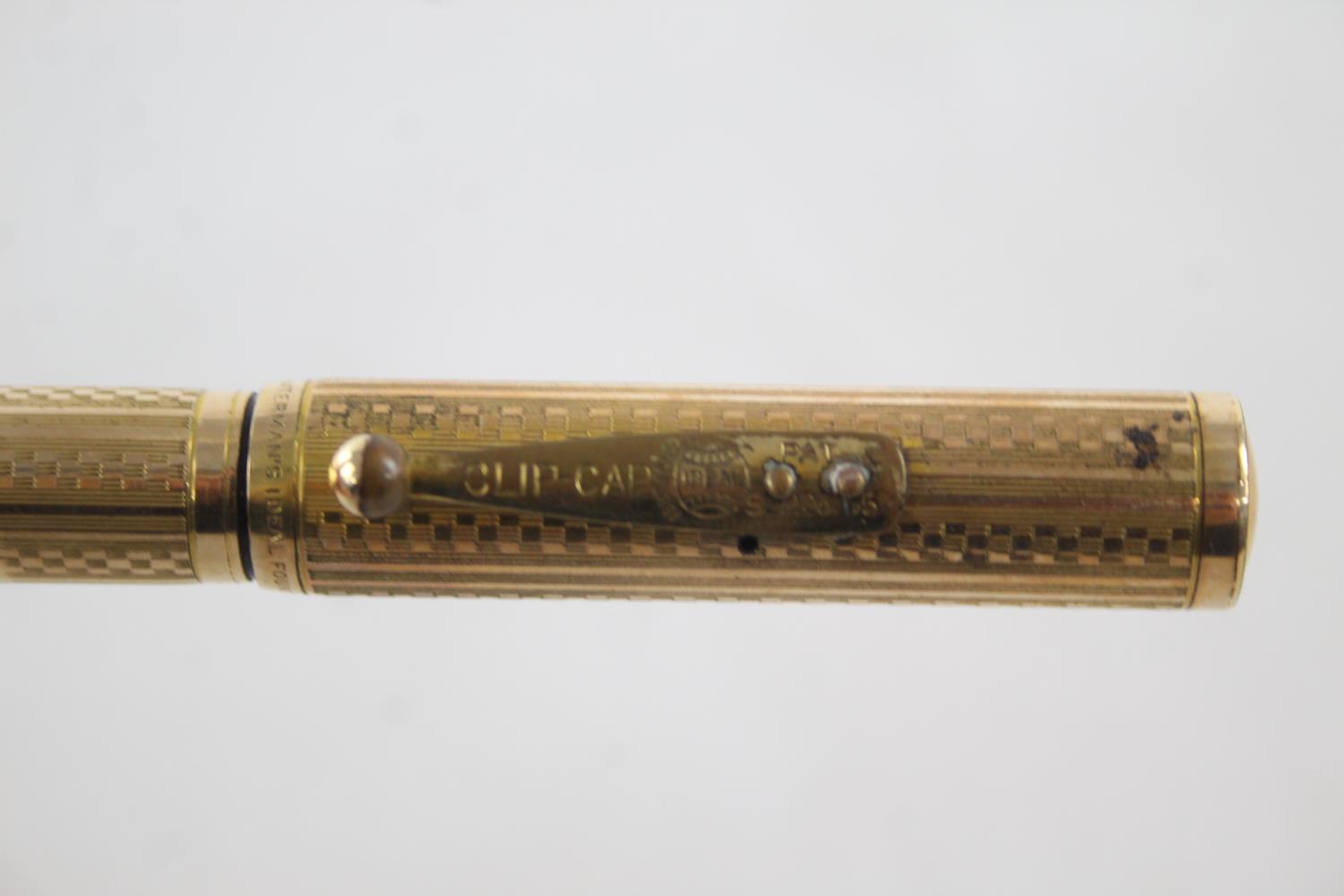 Vintage WATERMAN Ideal Rolled Gold FOUNTAIN PEN w/ 14ct Gold Nib WRITING Boxed Vintage WATERMAN - Image 10 of 12