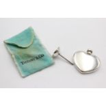 TIFFANY & CO. Stamped .925 STERLING SILVER Heart Scent / Perfume Bottle (20g) APPROX Height - 4.
