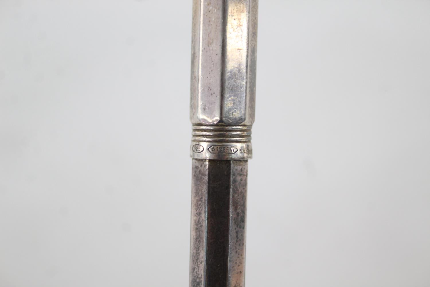 Stamped .925 STERLING SILVER Montegrappa Mechanical Pencil WRITING (35g) In previously owned - Image 4 of 6