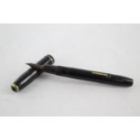 Vintage CONWAY STEWART 28 Black FOUNTAIN PEN w/ 14ct Gold Nib WRITING Vintage CONWAY STEWART 28