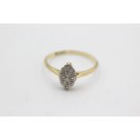 18ct gold & platinum diamond ring (2.1g) Size Q