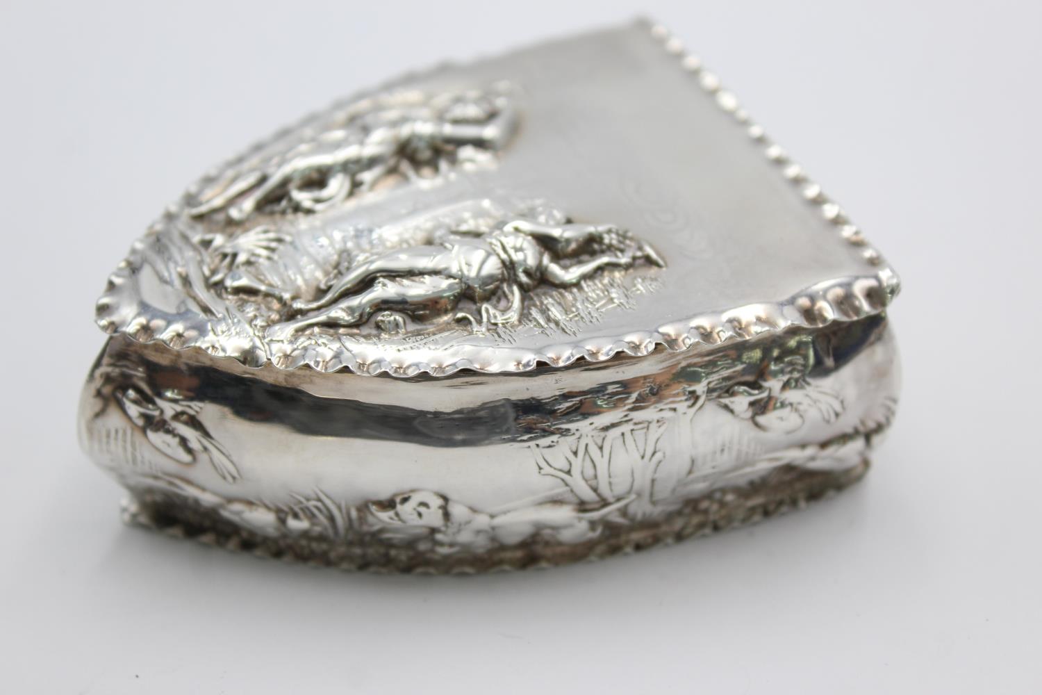 Antique Victorian Hallmarked 1898 Birmingham STERLING SILVER Snuff Box (60g) Maker - Thomas Hayes - Bild 3 aus 4