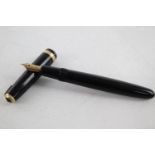 Vintage PARKER Duofold Black FOUNTAIN PEN w/ 14ct Gold Nib WRITING Vintage PARKER Duofold Black