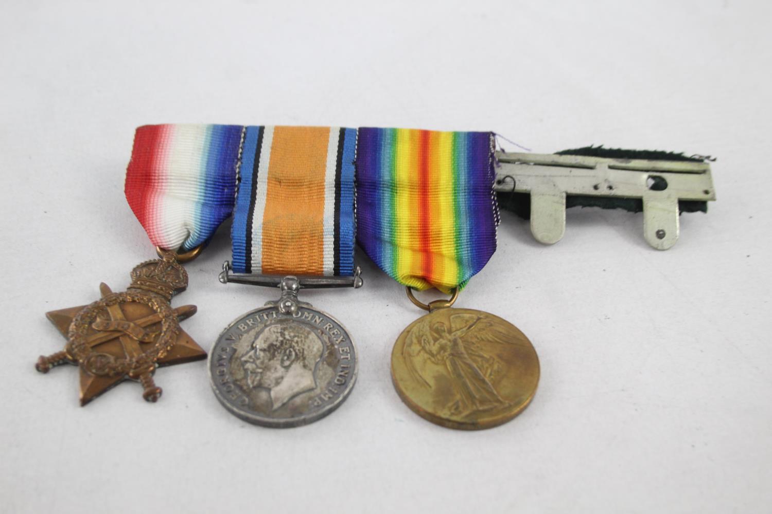 WW1 Mounted Medal Trio 1914-15 Star To 2332 PTE SJT H. Bradsell Lancashire Fusiliers
