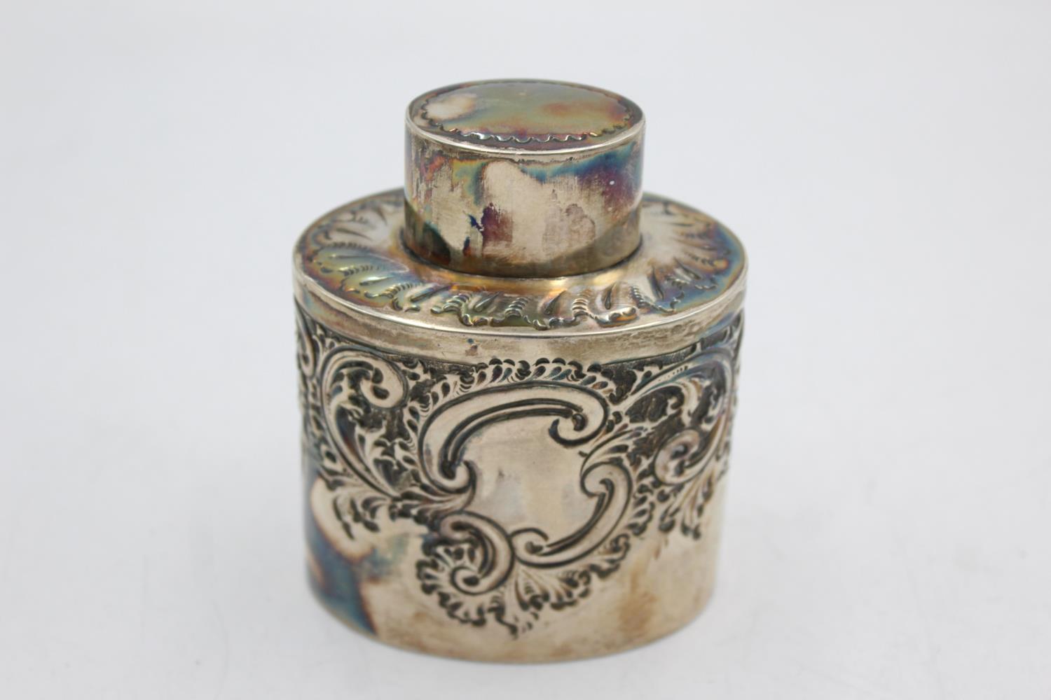 Antique Hallmarked 1901 Sheffield STERLING SILVER Ladies Vanity Jar (97g) Maker - Henry Wilkinson