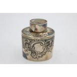 Antique Hallmarked 1901 Sheffield STERLING SILVER Ladies Vanity Jar (97g) Maker - Henry Wilkinson