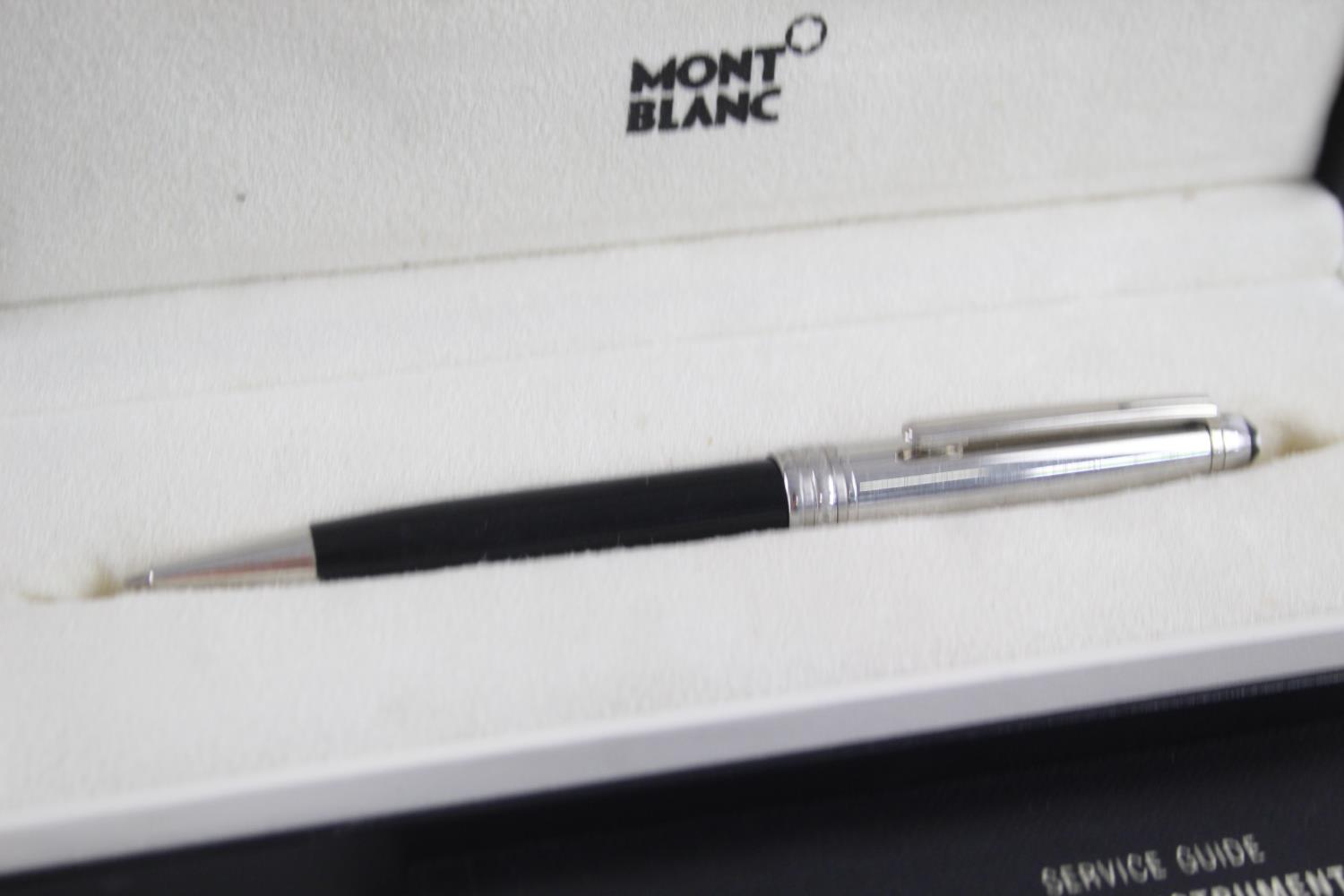 MONTBLANC Meisterstuck Black Mechanical PENCIL w/ Original Box UNTESTED BX1534993 In previously - Image 2 of 12