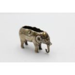 Antique / Vintage .925 STERLING SILVER Novelty Elephant Pin Cushion (14g) Maker - Unidentifiable