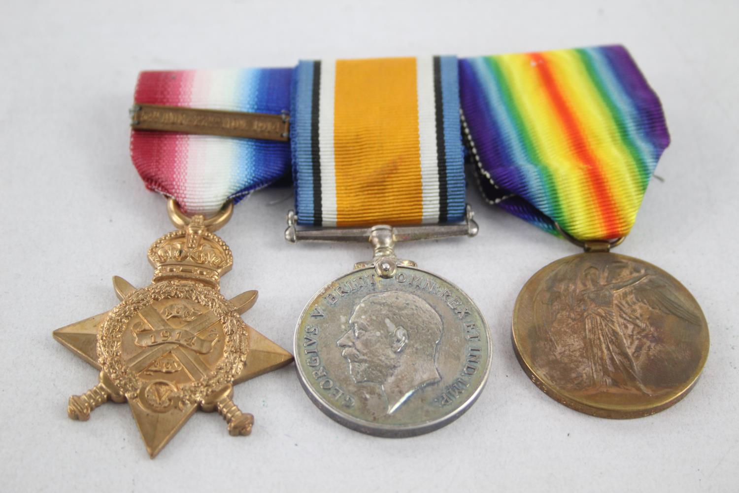 WW1 1914 Star Bar Trio To 313 PTE J.A Knell - I.Dragoons In vintage condition Signs of use & age