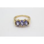 18ct gold tanzanite dress ring (3.7g) Size N