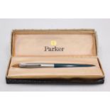 CHALK MARKED Vintage PARKER 51 Teal FOUNTAIN PEN w/ Brushed Steel Cap WRITING Vintage PARKER 51 Teal