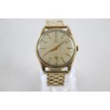 Vintage Gents OMEGA 9ct GOLD WRISTWATCH HEAD Hand-Wind WORKING Vintage Gents OMEGA 9ct GOLD Dress