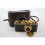 Vintage Leica Style Film CAMERA Marked Leitzz Elmar, Pam Zerkampf UNTESTED In vintage condition