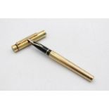 Vintage SHEAFFER Targa Gold Plated FOUNTAIN PEN w/ 14ct Gold Nib WRITING (25g) Vintage SHEAFFER