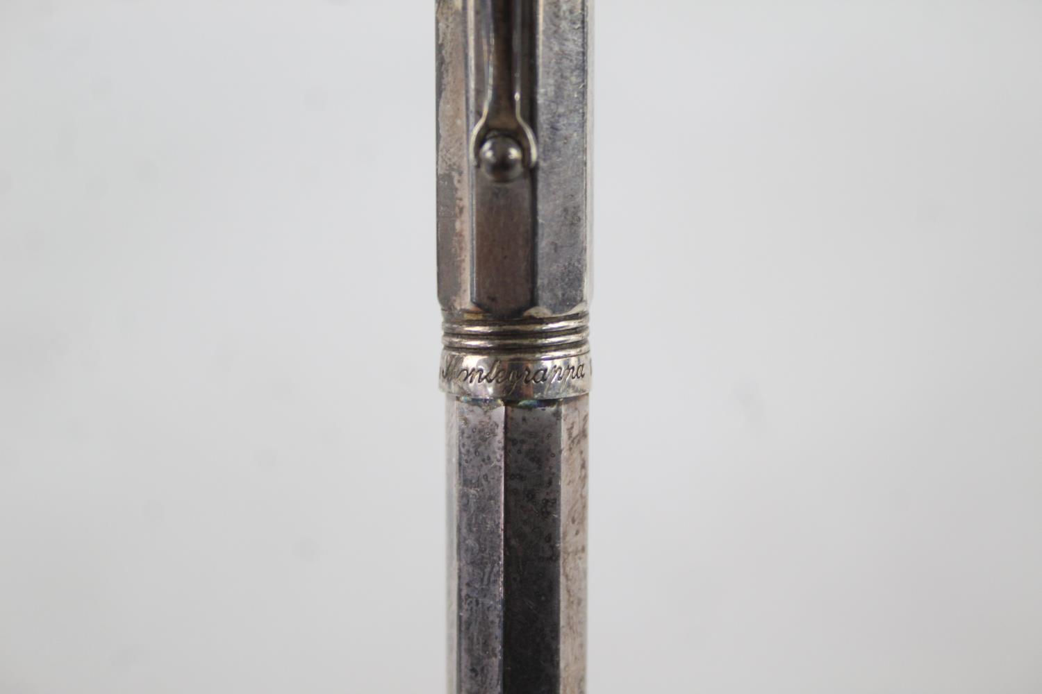 Stamped .925 STERLING SILVER Montegrappa Mechanical Pencil WRITING (35g) In previously owned - Image 5 of 6