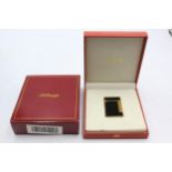 S.T DUPONT Stylo Plume L2 Gold Plate & Black Lacquer Cigarette LIGHTER (84g) w/ Original Box 1A8UL03