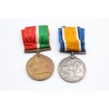 WW1 Mercantile Marine MEDAL Pair To Ernest A.E Bell In vintage condition Signs of use & age Please