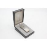 DUNHILL Rolagas Silver Plated Cigarette LIGHTER Boxed (77g) UNTESTED In previously owned condition