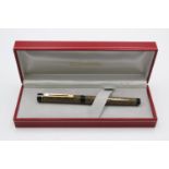 Vintage SHEAFFER Targa Black FOUNTAIN PEN w/ 14ct Gold Nib WRITING Boxed Vintage SHEAFFER Targa Bla