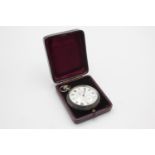 Vintage Gents Thos Russel & Son Silver Plated POCKET WATCH Hand-Wind (110g) Vintage Gents Thos Russ