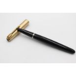 Vintage PARKER 51 Black FOUNTAIN PEN w/ Rolled Gold Cap WRITING Vintage PARKER 51 Black FOUNTAIN P