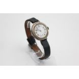 Vintage Gents Trench Style .925 SILVER WRISTWATCH HEAD Hand-Wind WORKING Vintage Gents Trench Styl