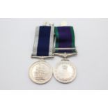 ER.II Navy Mounted Medal Pair Named Inc C.S.M, Long Service Etc Inc C.S.M Borneo To K.941611 P.W S