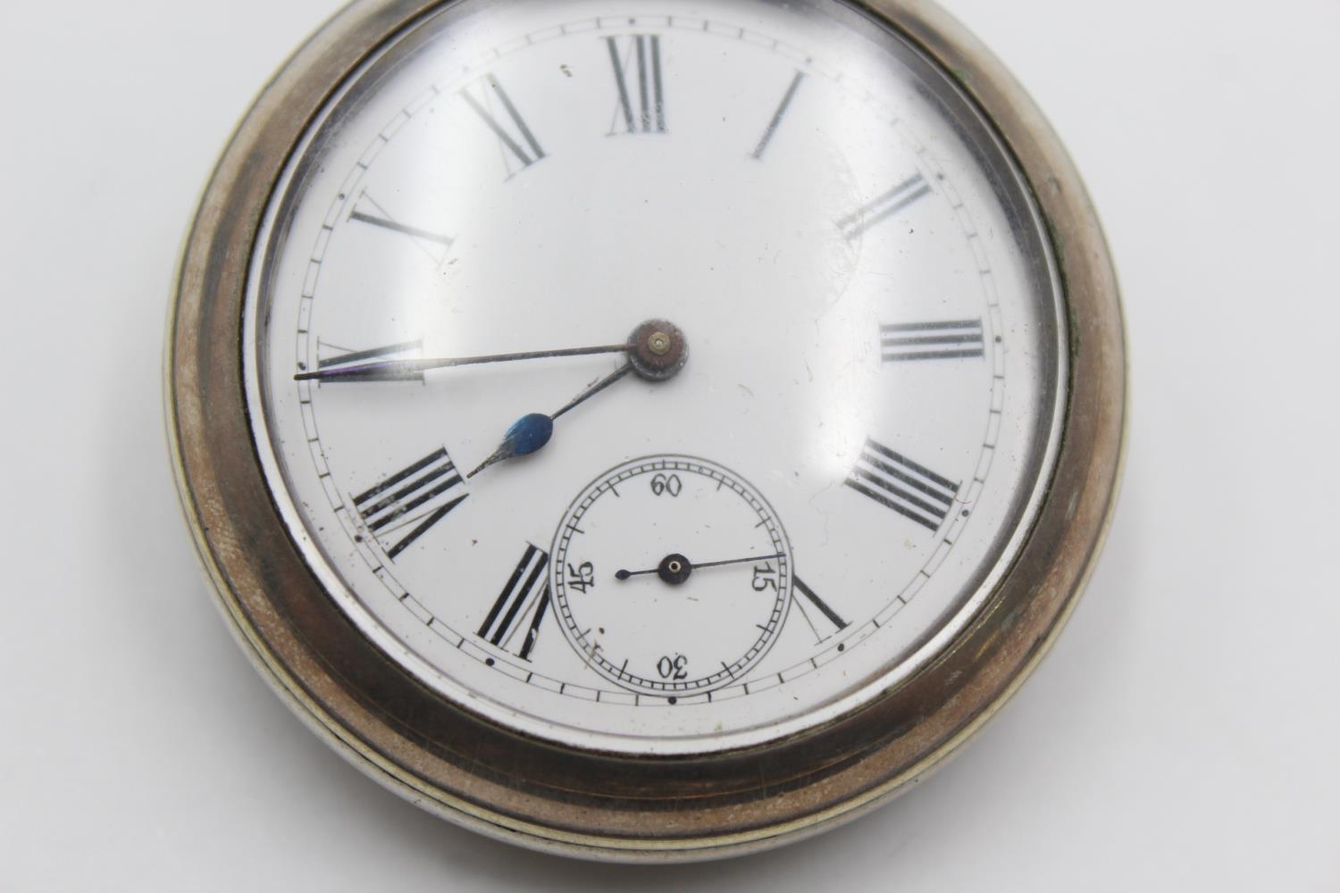 Vintage Gents LONGINES Silver Plated Open Face POCKET WATCH Hand-Wind WORKING Vintage Gents LONGIN - Image 3 of 5