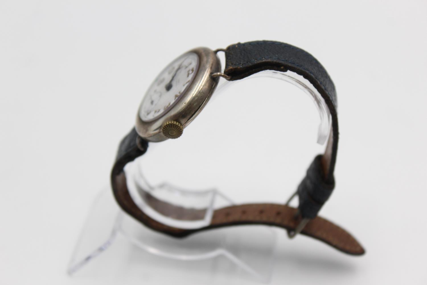 Vintage Gents Trench Style .925 SILVER WRISTWATCH HEAD Hand-Wind WORKING Vintage Gents Trench Styl - Image 3 of 4