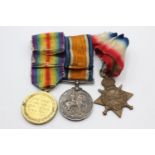 WW1 1914-15 Star Trio To A.7983 J.L Kelso SMN R.N.R In vintage condition Signs of age & wear, L.S