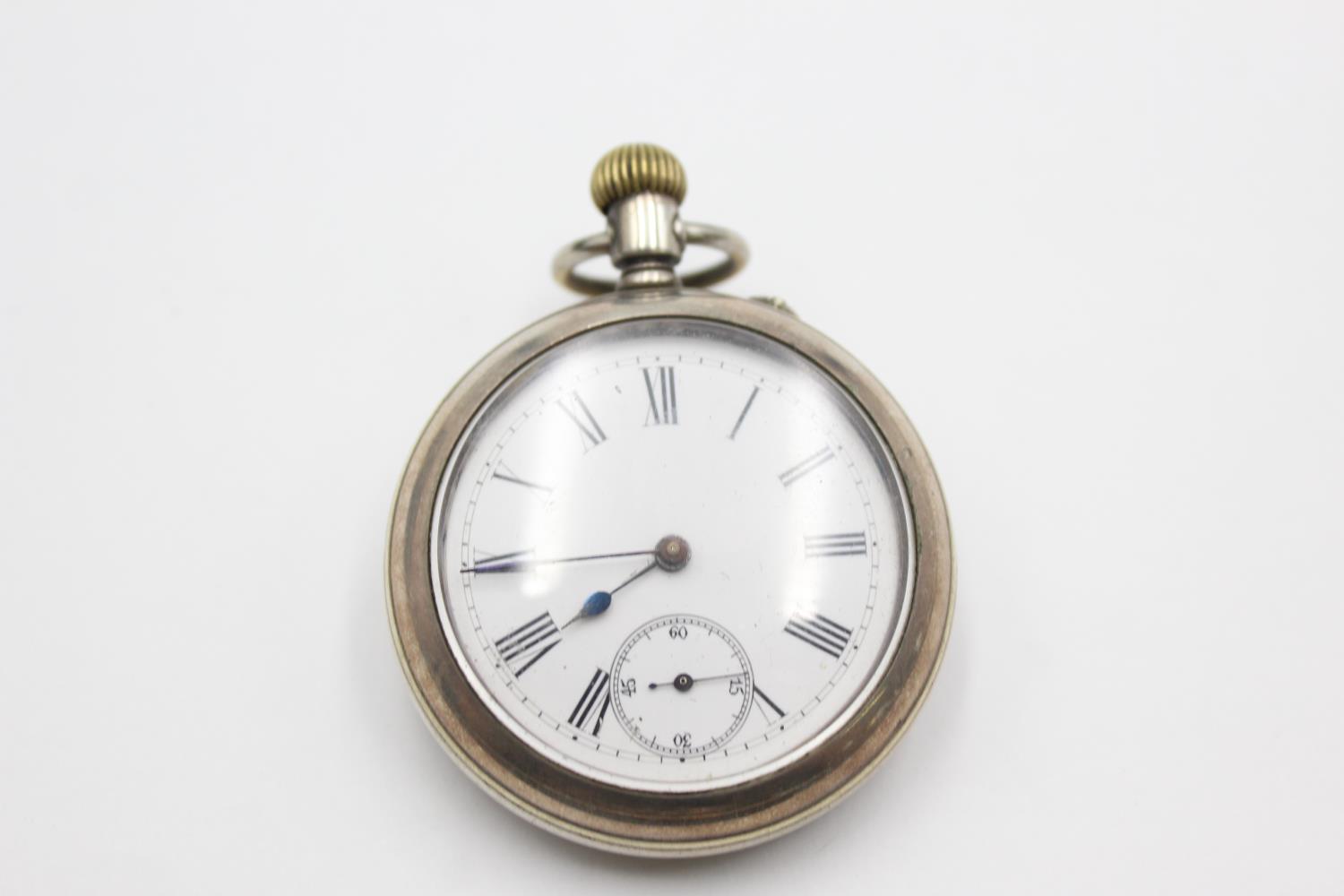 Vintage Gents LONGINES Silver Plated Open Face POCKET WATCH Hand-Wind WORKING Vintage Gents LONGIN