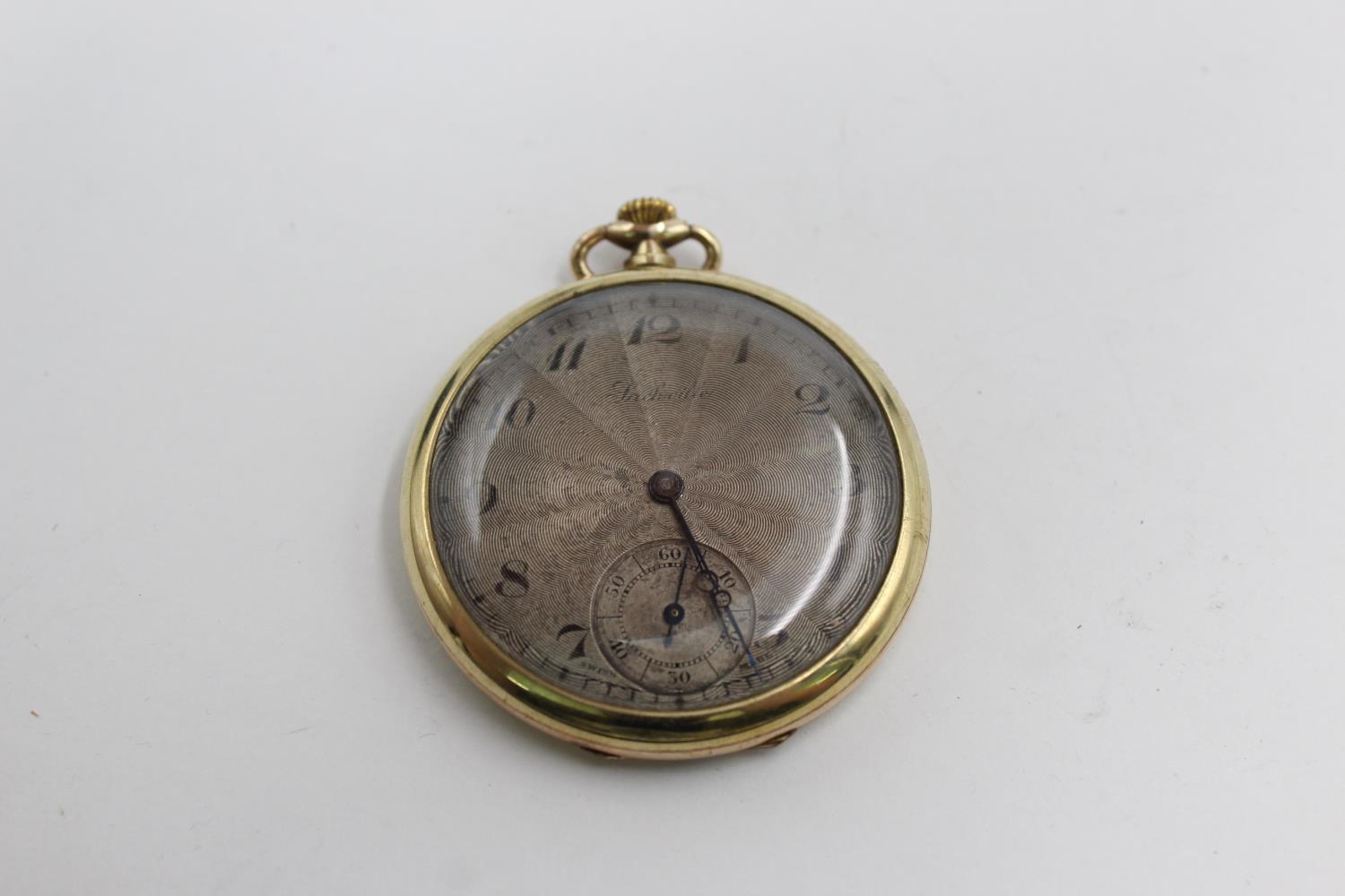 Vintage Gents SACKVILLE Rolled Gold Open Face POCKET WATCH Hand-Wind WORKING 57g Vintage Gents SACK