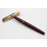 Vintage PARKER 65 Burgundy FOUNTAIN PEN w/ 14ct Gold Nib, Rolled Gold Cap Etc Vintage PARKER 65 Bur