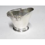 Antique Edwardian Hallmarked 1902 Birmingham STERLING SILVER Scuttle Bucket 60g Maker - Deakin &