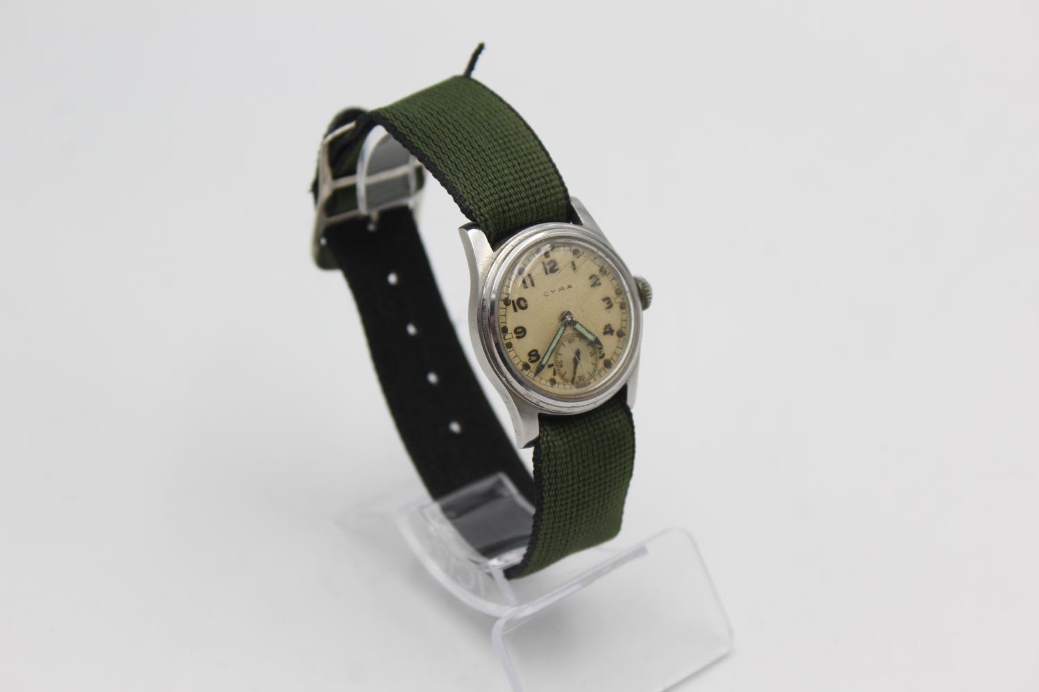 Vintage Gents CYMA A.T.P WWII Military Issued WRISTWATCH Hand-Wind WORKING Vintage Gents CYMA A.T.P.