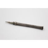 Antique Georgian Hallmarked .925 STERLING SILVER Propelling Pencil (16g) UNTESTED Length - 9.5cm