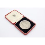 Large 1937 Silver Royal Mint George VI & Elizabeth CORONATION MEDAL Boxed (84g) In sterling silver