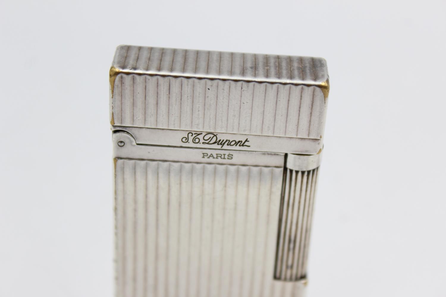 S.T DUPONT Paris Silver Plated Cigarette LIGHTER - 18CEN15 (111g) UNTESTED In previously owned - Image 2 of 4