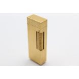 DUNHILL Gold Plated Rolagas Cigarette LIGHTER (75g) UNTESTED In previously owned condition Light
